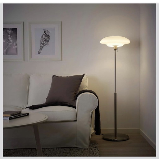 IKEA TALLBYN design floor lamp (2) | brushed chrome | cord dimmer (extra) | approx. 2000–2010