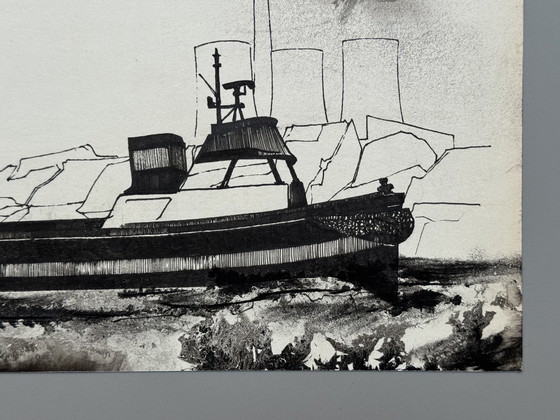 Image 1 of Eugene Eechaut (1928-2019) - Tusche-Diptychon (1970)