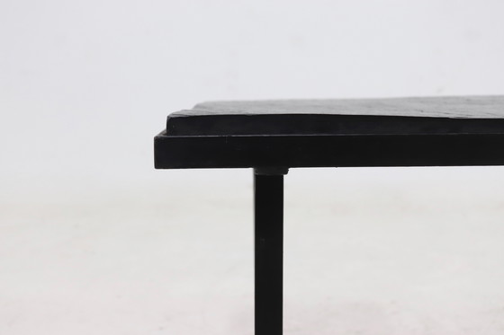 Image 1 of Vintage Steel And Slate Coffee Table 