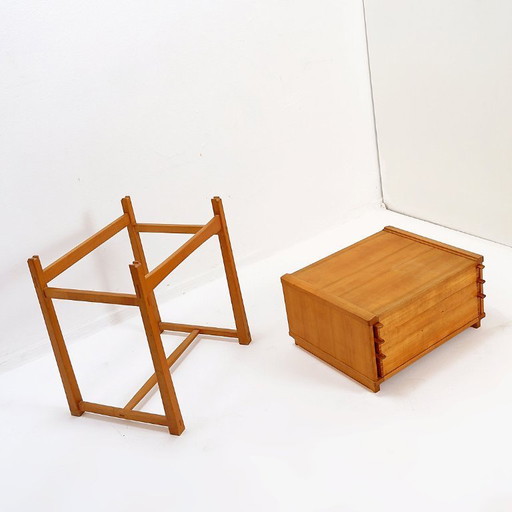 James Krenov box set with "Pyramide" cutlery set by Georg Jensen