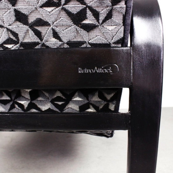 Image 1 of 2xArt Deco Armchairs No.139 "Night sky" 