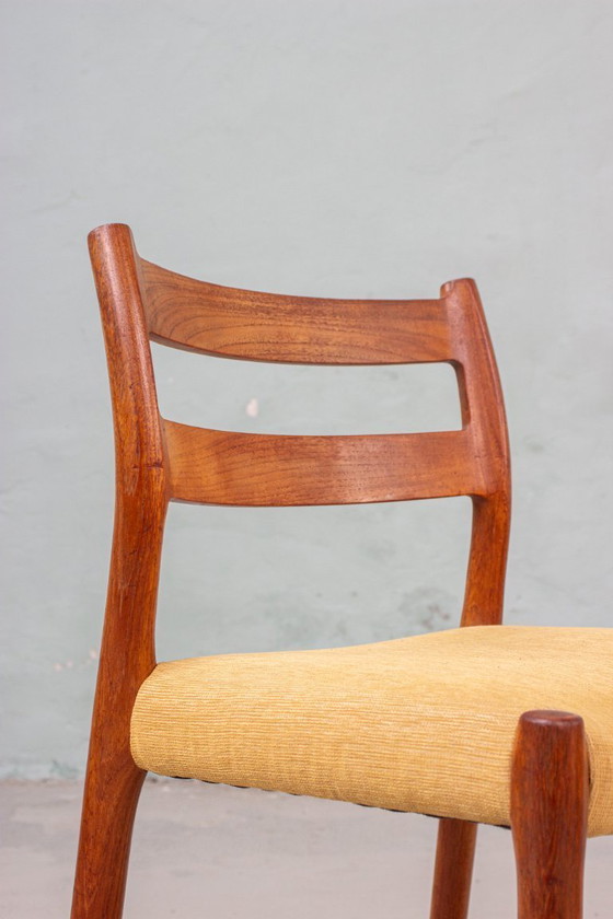 Image 1 of 4 x Niels Otto Möller Model 84 Stoel Deens Vintage Teak