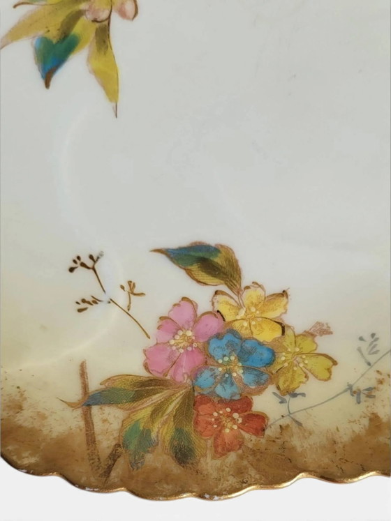 8 porcelain plates from Limoges, Martial Redon / Art Nouveau, Crockery, Gold, Yellow (photo 7 of 11)