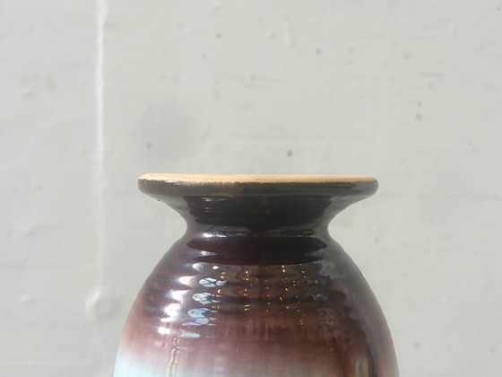 Vintage Ceramic Handled Vase by Bay Model 92-15 (photo 10 of 12)