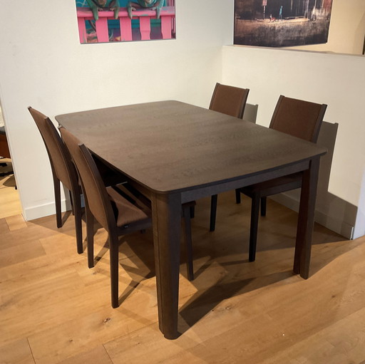 Table de salle à manger Skovby SM107 - 160x101 extensible