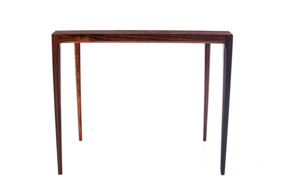 Image 1 of Mesa auxiliar de cerámica azul, Dinamarca, años 60.