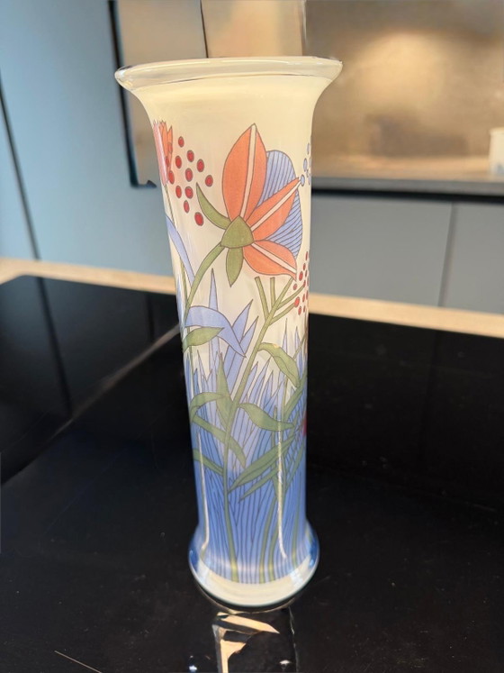 Rosenthal Vase 100 Jahr, Vasen, Glas, Blau (Foto 2 von 15)