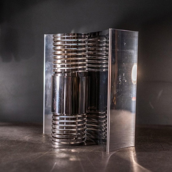 Space Age Spiral Spring Wall Lights in Chromed Steel, 1970s, Set of 2 – Design (photo 9 of 18)