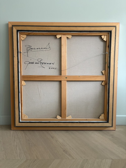 Tableau Gert van Reenen – Tulipes (2001) – 92 x 92 cm