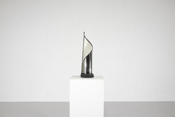 Image 1 of Lampada da tavolo in acciaio di Stilnovo, Italia, anni '70.