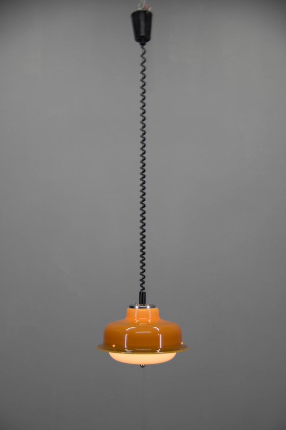 Image 1 of Mid Century Adjustable Pendant Meblo, Harvey Guzzini, Italy, 1970S