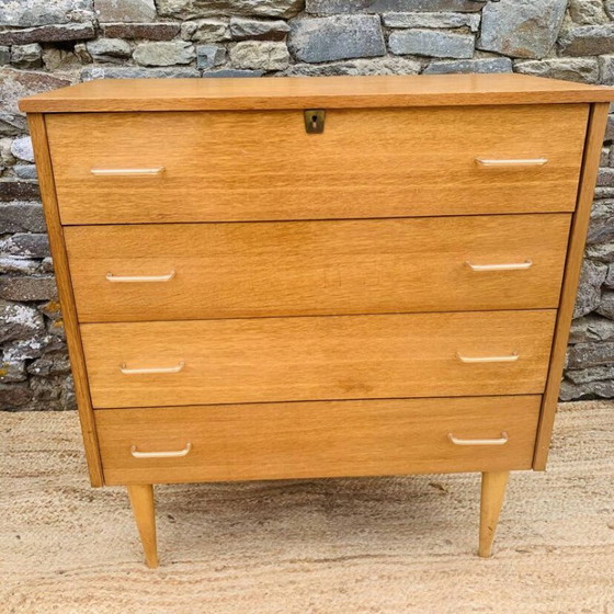 Cassettiere vintage a 4 cassetti – Anni '60/'70 – Legno (photo 4 of 15)