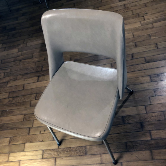 Image 1 of Poltrona vintage • Cromata • Similpelle beige • 1970