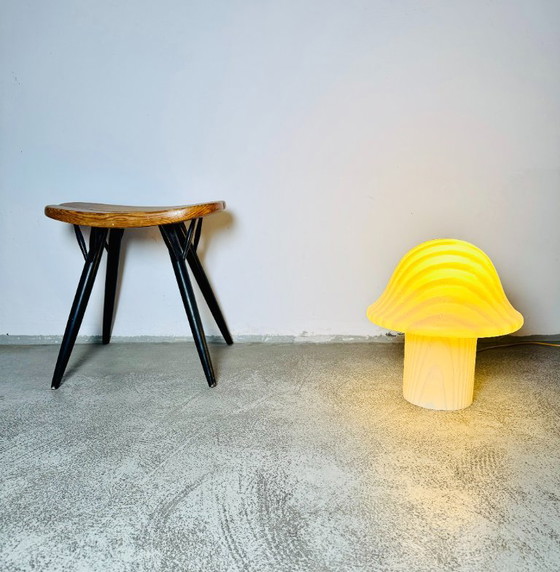 Large Model Glass Mushroom Table Lamp by Peill & Putzler, Germany 1960s (photo 5 of 6)