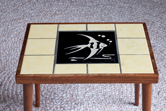 Image 1 of vintage 1950s mimiset - tiles with fish