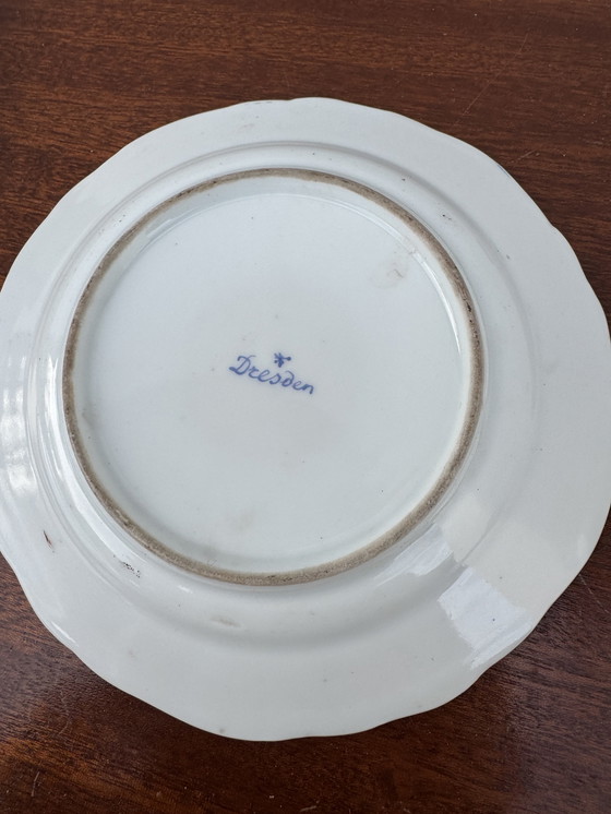 Image 1 of Assiettes de Noël porcelaine Meissen anciennes 