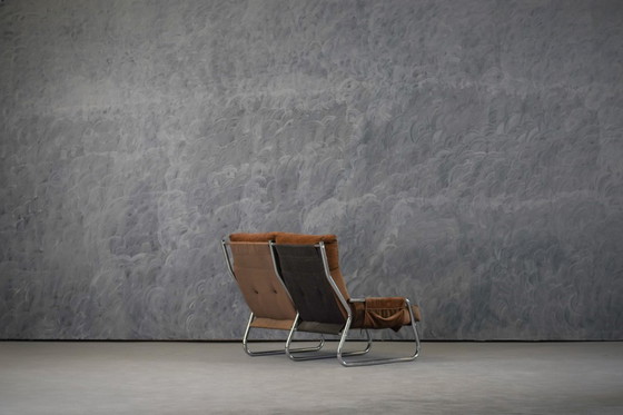 Image 1 of Fauteuil en sofa set uit het midden van de 20e eeuw, ontworpen door Gillis Lundgren, Ikea Zweden, jaren 70.