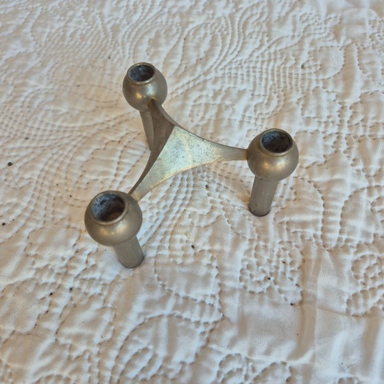 Coppia di portacandele modulari vintage Nagel S22 – Metal (photo 7 of 14)