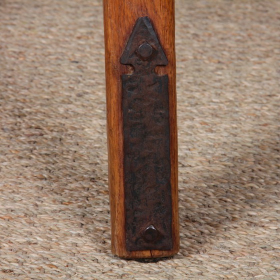 Image 1 of Oak coffee table in the style of Jean Touret, 1950