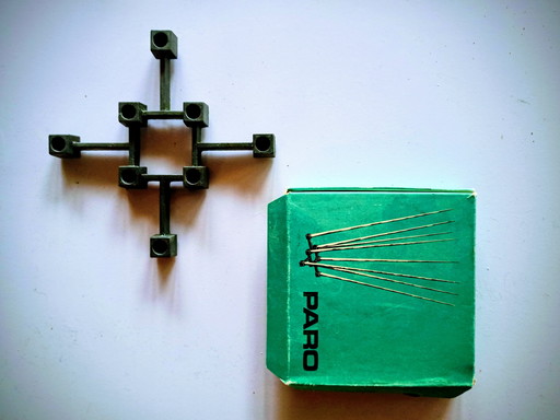 Stile anni '60. Portacandele + candele. Design danese.