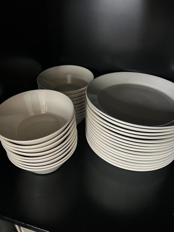 Servizio di stoviglie Arabia Teema Serie 12 pezzi, completo (più extra!), Ceramica, Porcellana, Crema (foto 5 di 16)