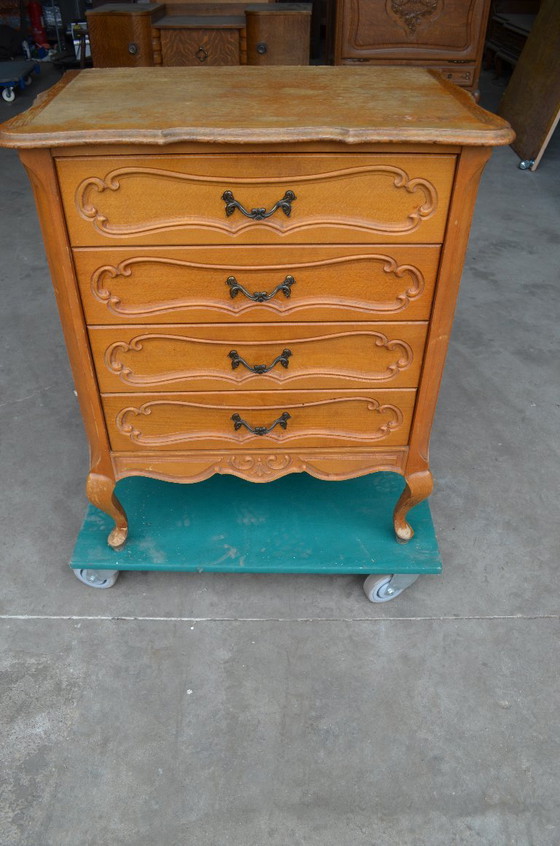 Komoda vintage lata 80/90 – Chest of drawers, Metal, Wood (photo 5 of 8)