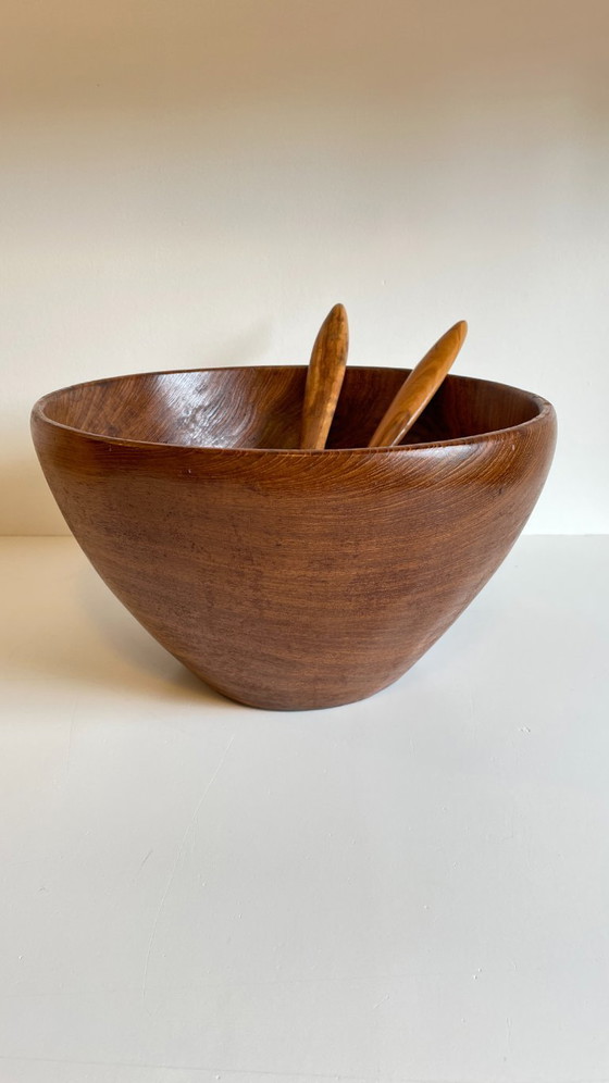 Image 1 of Insalatiera vintage scandinava XL in teak