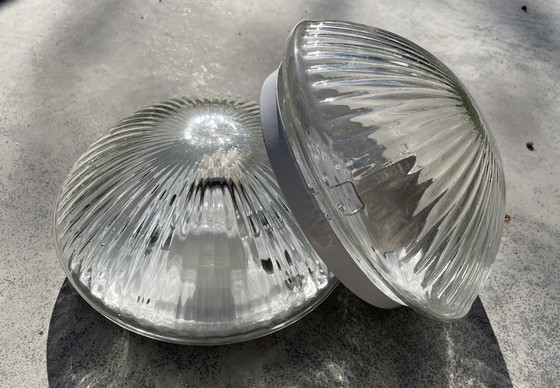 Image 1 of Set aus 2 identischen Glasdeckenlampen