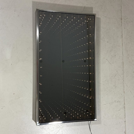 Image 1 of Infinity wall mirror illuminated mirror 1970-80's