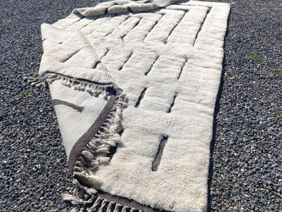 Image 1 of Tapis Beni Ouarain en laine authentique 200cmx150cm