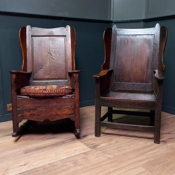 Image 1 of Fauteuil, chaise de berger, chaise d'agneau.