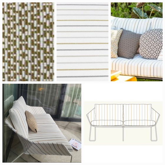 Image 1 of Design autentico - Divano (da esterno) di Sergio Bicego per Saba Italia (2 posti) incl. cuscino di design