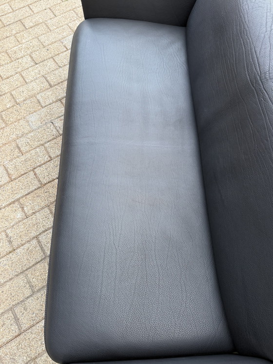 Image 1 of De Sede DS-125 3-Sitzer Schwarzes Büffelleder Hals 5mm WIE NEU!
