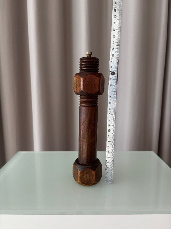 Mercedes-Benz Houten Pepermolen, Keukenaccessoires, Bruin, Vintage (foto 2 van 7)