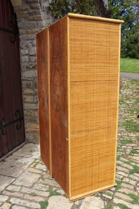 Image 1 of Two-door rattan wardrobe by Dal Vera