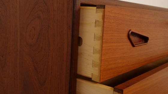 Cassettiera danese vintage | Teak | 6 cassetti | 109 cm – Cassettiere, Wood (photo 8 of 9)