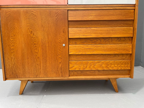 Image 1 of U-450 kast in eiken van Jiří Jiroutek voor Interiér Praha, Tsjecho-Slowakije, jaren 1960