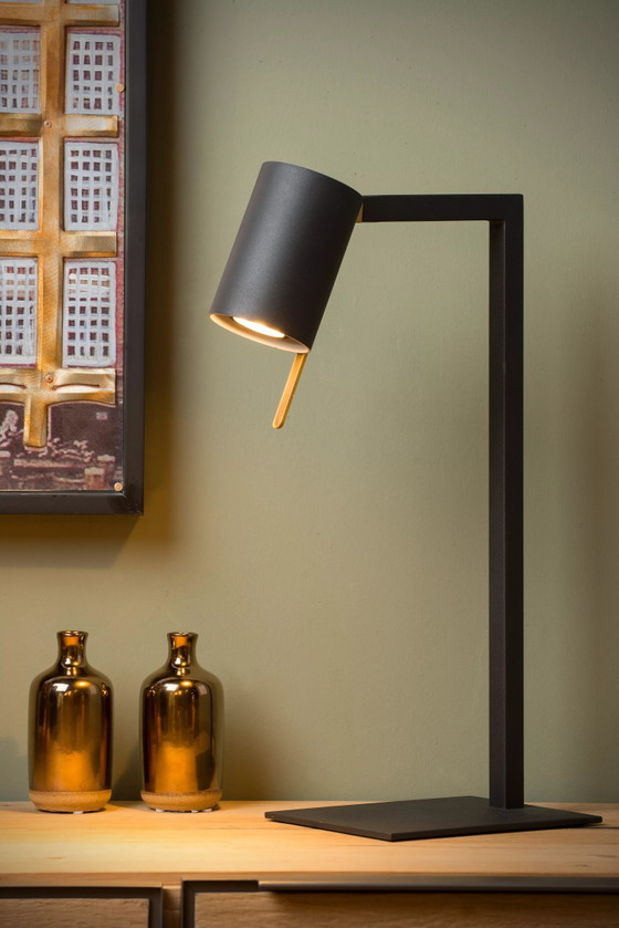 Lucide Lesley Desk Lamp 1xGU10 Black Metal Design, Modern (photo 2 of 3)