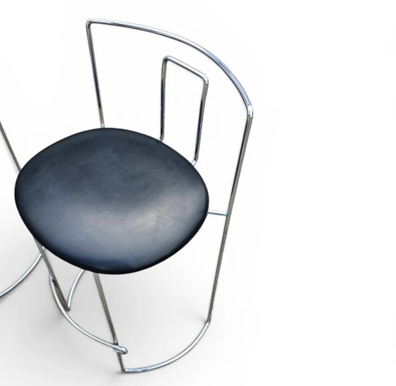 2 x Gaja stool by Kazuhide Takahama for Simon Gavina / black leather (photo 21 of 23)