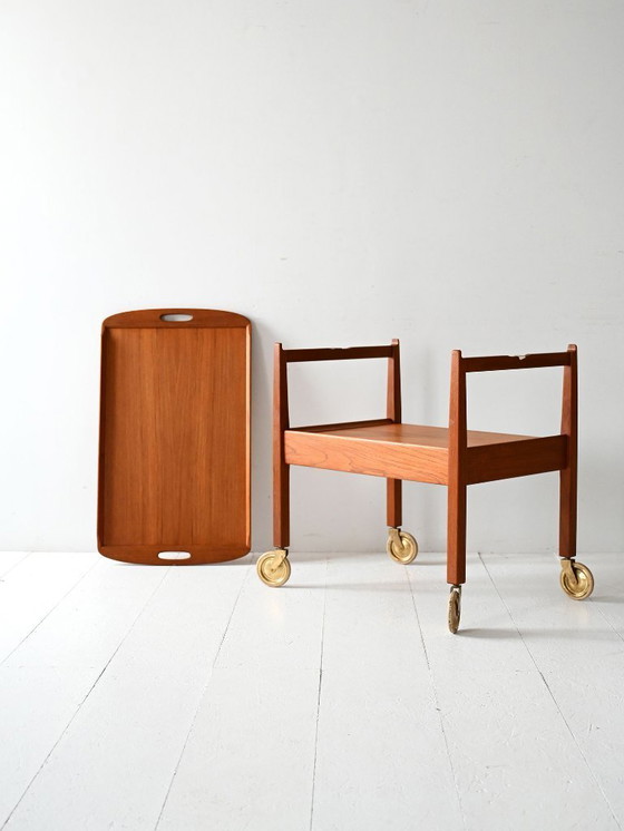 Image 1 of Carrello da portata vintage scandinavo Julius