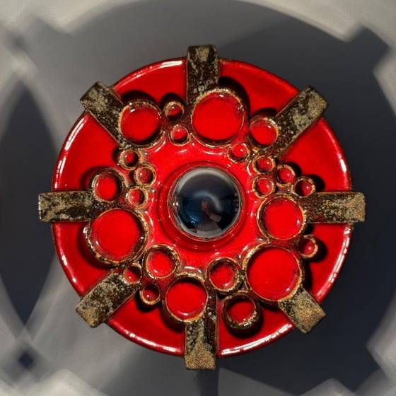 Image 1 of Pareja de apliques de cerámica Hustadt Leuchten , años 70