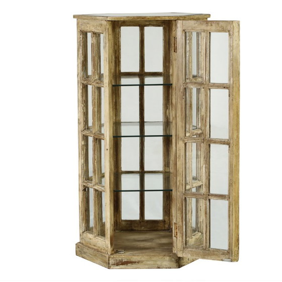 Sechseckige Vitrine CASE – Glas, Metall (photo 8 of 9)