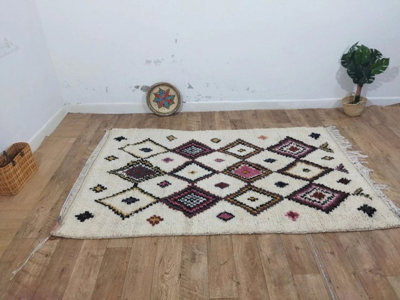 Image 1 of Azilal Berber Unic Rug Wool – Handwoven in Morocco (240 × 145 cm)