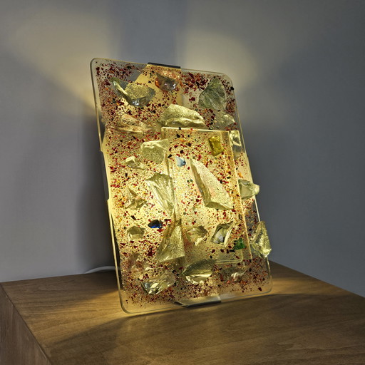 Applique vintage en verre Cosack Leuchten