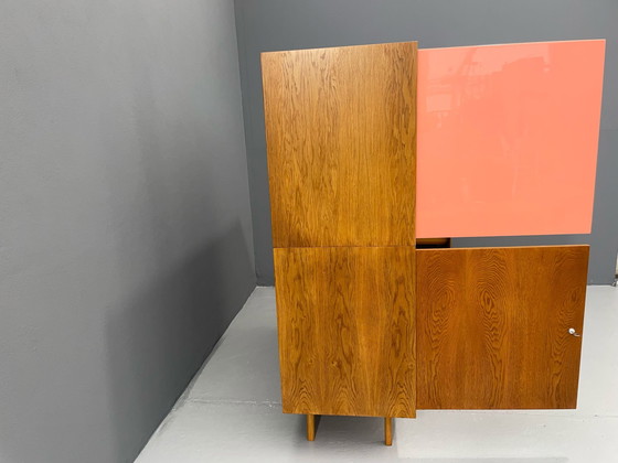 Image 1 of U-450 kast in eiken van Jiří Jiroutek voor Interiér Praha, Tsjecho-Slowakije, jaren 1960