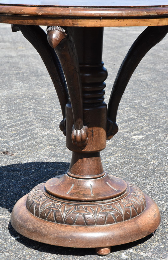 Image 1 of Tavolino rotondo in rovere massello per piante