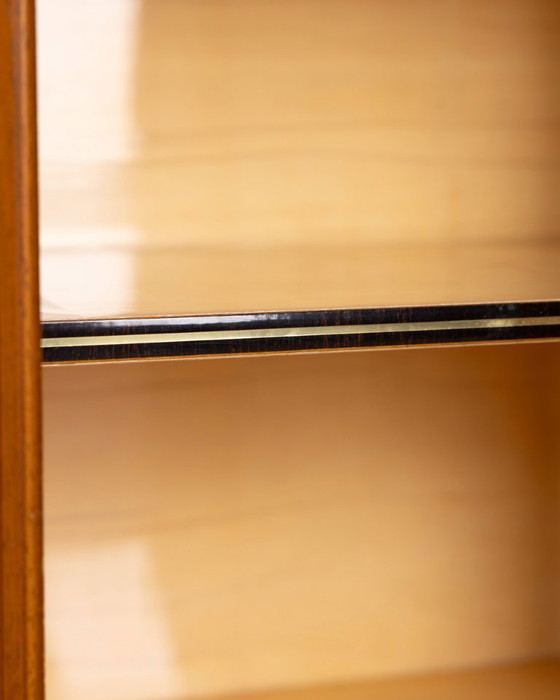 Image 1 of Vintage teakhouten dressoir uit de jaren 60 met wandmontagesysteem, Italiaans design.