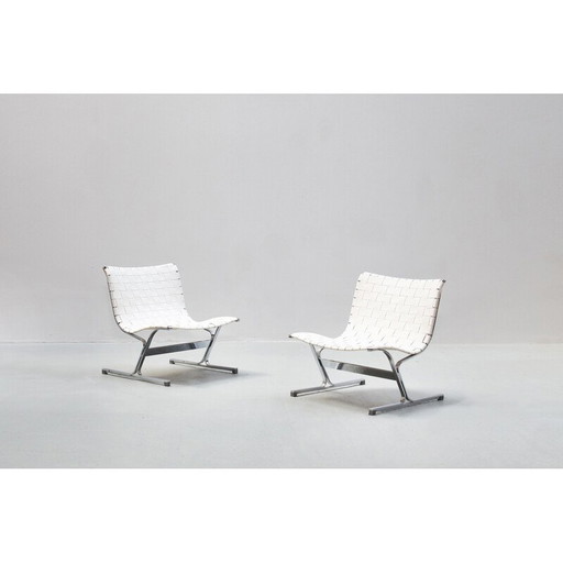 Coppia di poltrone vintage di Ross Littell per ICF Italia