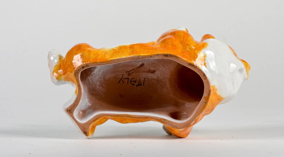 Sculture in Ceramica di Bulldog Stile Guido Cacciapuoti, a Pancia in Su (photo 5 of 10)