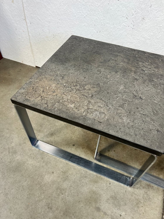 Image 1 of Set of Vintage Coffee Tables, Slate, Peter Draenert, Belgium, 1970s